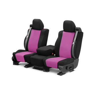 CalTrend® - NeoSupreme 1st Row Pink & Black Custom Seat Covers
