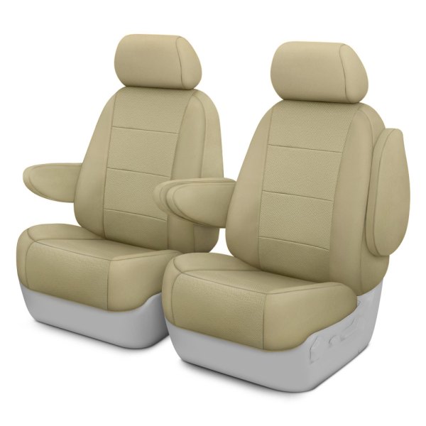  CalTrend® - Retro Weave 2nd Row Beige Custom Seat Covers
