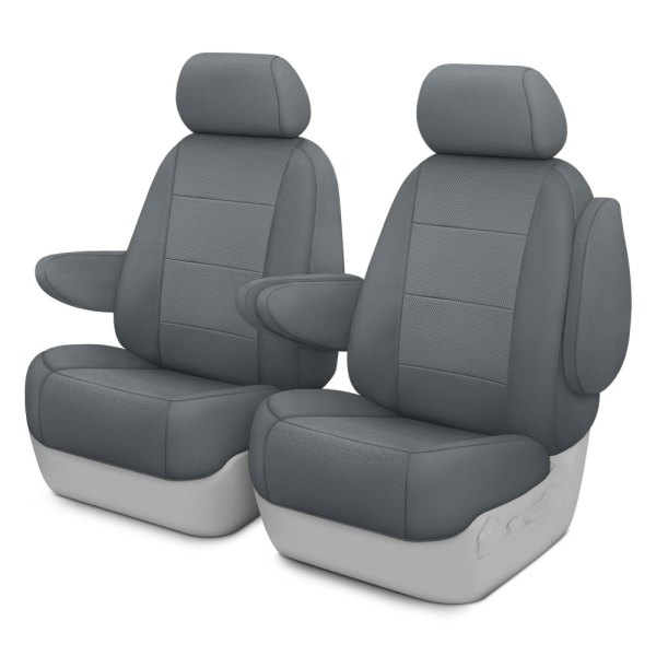  CalTrend® - Retro Weave 1st Row Charcoal Custom Seat Covers