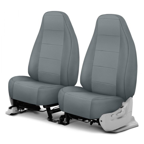  CalTrend® - Retro Weave 1st Row Light Gray Custom Seat Covers