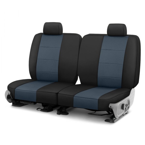  CalTrend® - Retro Weave 3rd Row Black & Dark Gray Custom Seat Covers