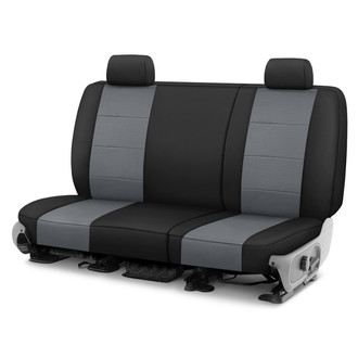 CalTrend® - Retro Weave 2nd Row Black & Charcoal Custom Seat Covers