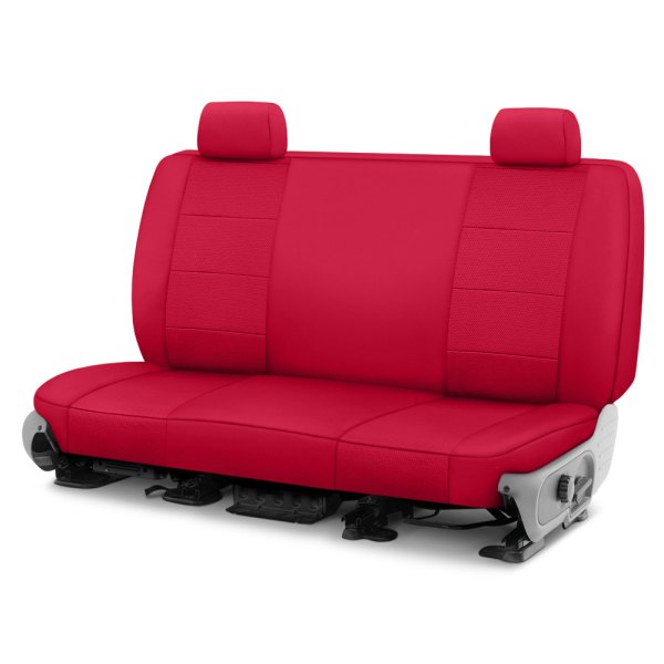  CalTrend® - Retro Weave 3rd Row Red Custom Seat Covers
