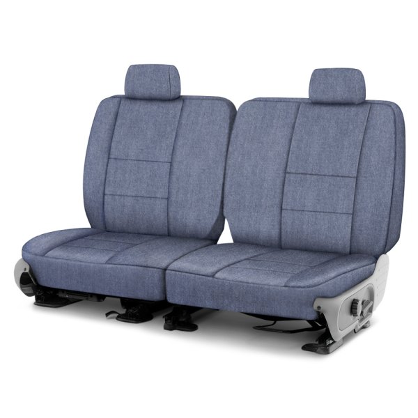  CalTrend® - Smart Denim® 2nd Row Blue Custom Seat Covers