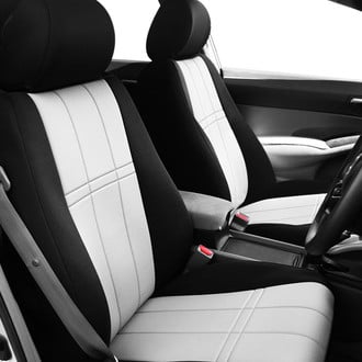 CalTrend® - DuraPlus Black and White Seat Covers