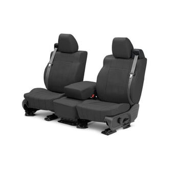 CalTrend® - I Can't Believe It's Not Leather™ 1st Row Dark Gray Custom Seat Covers