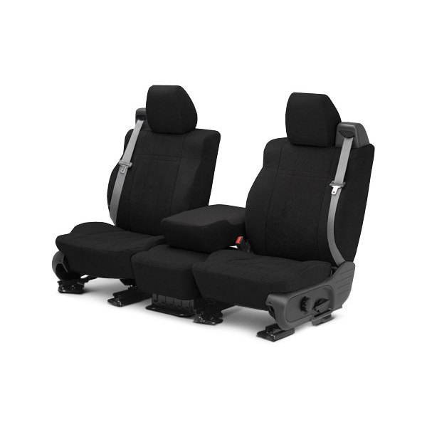 CalTrend® - MicroSuede 1st Row Black Custom Seat Covers