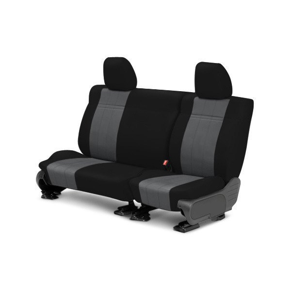  CalTrend® - NeoSupreme 3rd Row Black & Charcoal Custom Seat Covers