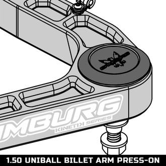 Camburg® - Kinetik™ Press On Uniball Cap Kit