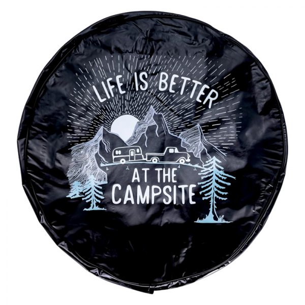 Camco® - 29" Life is Better Black Spare Tire Cover Sunrise