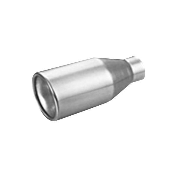 Thunderbolt® - Hi-Polished Round Rolled Edge Straight Cut Single-Wall Polished Exhaust Tip