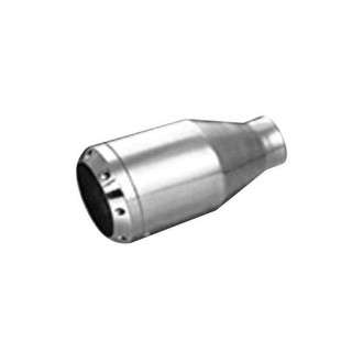 Thunderbolt® - Hi-Polished Sonic Round Straight Cut Weld-On Exhaust Tip (2.25" Inlet, 4.5" Outlet, 8.5" Length)
