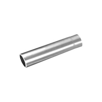 Thunderbolt® - Hi-Polished Stainless Steel Pencil Style Round Rolled Edge Straight Cut Weld-On Polished Exhaust Tip