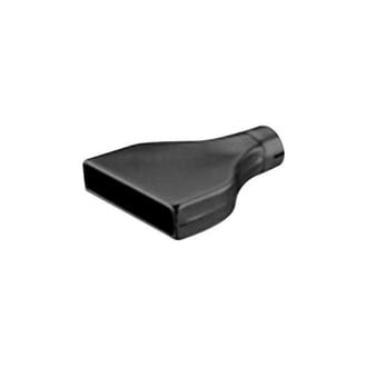 Thunderbolt® - Hi-Polished Camaro Style Square Straight Cut Weld-On Black Exhaust Tip (2.25" Inlet, 10" Length)