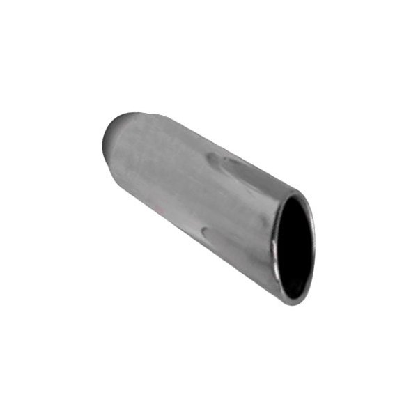 Thunderbolt® - Hi-Polished Truck Style Round Rolled Edge Angle Cut Polished Exhaust Tip