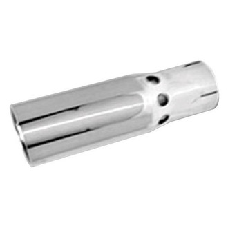 Thunderbolt® - Super Duty Vented Diesel Round Beveled Edge Straight Cut Weld-On Polished Exhaust Tip (5" Inlet, 6" Outlet, 16" Length)