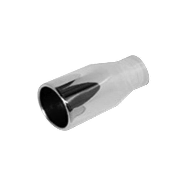 Thunderbolt® - Hi-Polished Round Rolled Edge Straight Cut Single-Wall Polished Exhaust Tip