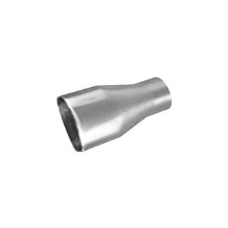 Thunderbolt® - Hi-Polished Square Rolled Edge Straight Cut Weld-On Double-Wall Polished Exhaust Tip (2.25" Inlet, 7" Length)