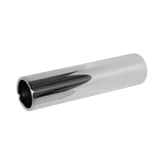 Thunderbolt® - Hi-Polished Stainless Steel Pencil Style Round Rolled Edge Straight Cut Weld-On Polished Exhaust Tip (3" Inlet, 3" Outlet, 9" Length)