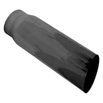 Thunderbolt® - Hi-Polished Diesel Round Angle Cut Weld-On Single-Wall Polished Exhaust Tip (5" Inlet, 6" Outlet, 18" Length)