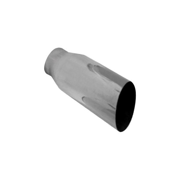 Thunderbolt® - Hi-Polished Round Beveled Edge Angle Cut Single-Wall Polished Exhaust Tip
