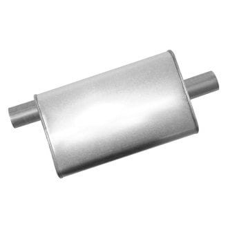 Thunderbolt® - Premium Turbo Stainless Steel Oval Gray Exhaust Muffler