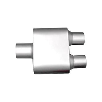 Thunderbolt® - Race Single Chamber Stainless Steel Hi-Perfomance Gray Exhaust Muffler