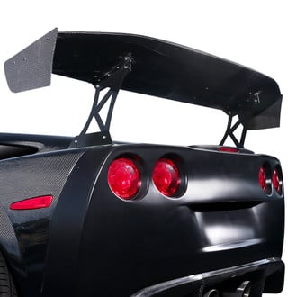 Carbon Creations® - 74" VRX V1 Style DriTech Carbon Fiber Short Wing Complete Kit