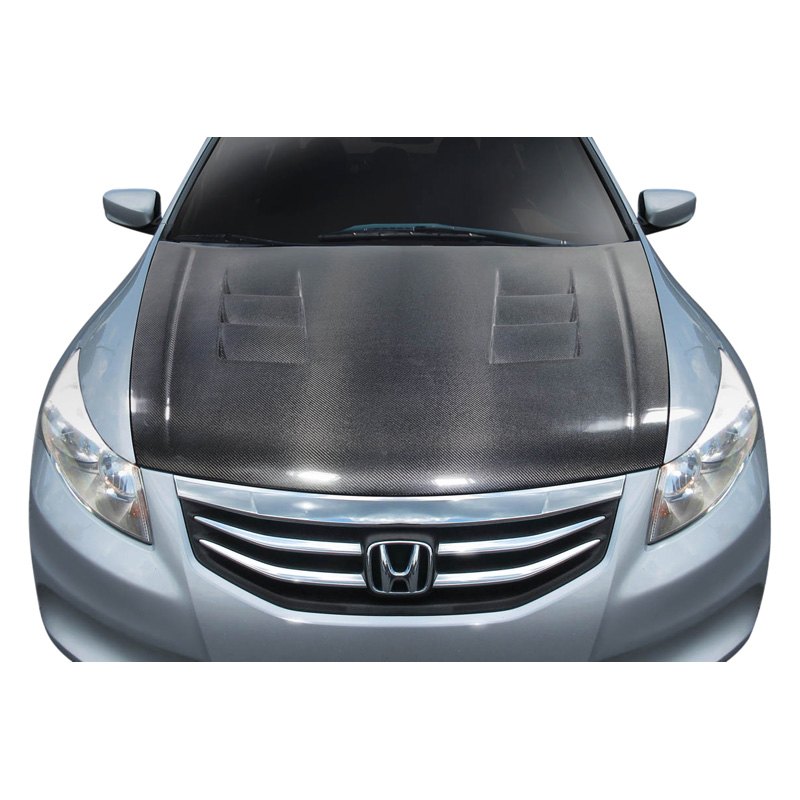 Base / - Hood / Creations® Accord TS-1 Carbon 2008 Sedan Carbon EX Honda Style / EX-L LX / EX LX-P / V6 Fiber