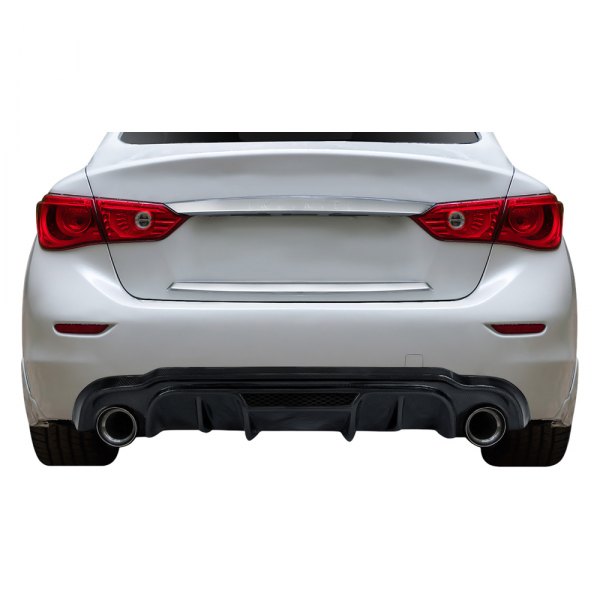Carbon Creations® 116082 - Lightspeed Style Carbon Fiber Rear Diffuser