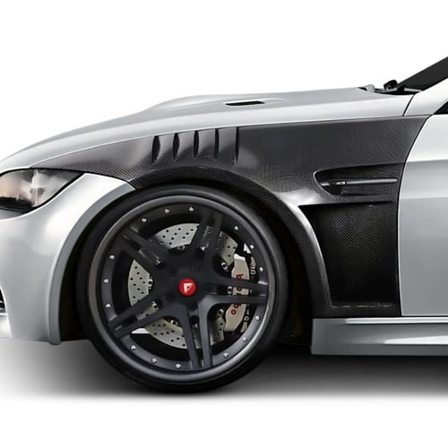 Carbon Creations® 116250 GTR Style Carbon Fiber Front Fenders
