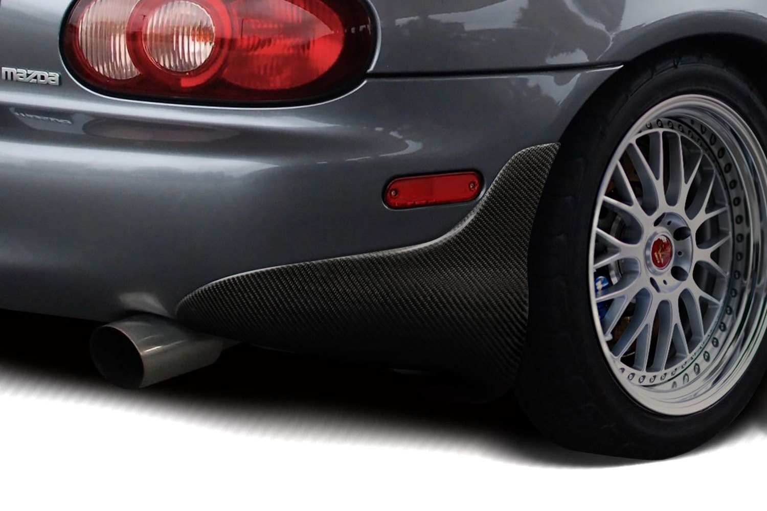 Carbon Creations® 116423 M1 Speed Style Carbon Fiber Rear Mud Flaps