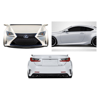 Carbon Creations® - 3-Pc Side Skirt Splitter Kit