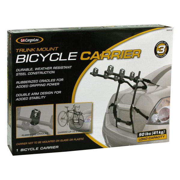 CargoLoc® - Trunk Mount Bike Rack for 3 Bikes