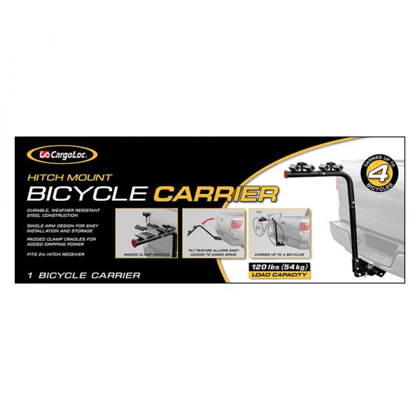 CargoLoc® - Hitch Mount Bike Rack (4 Bikes Fits 2" Receivers)