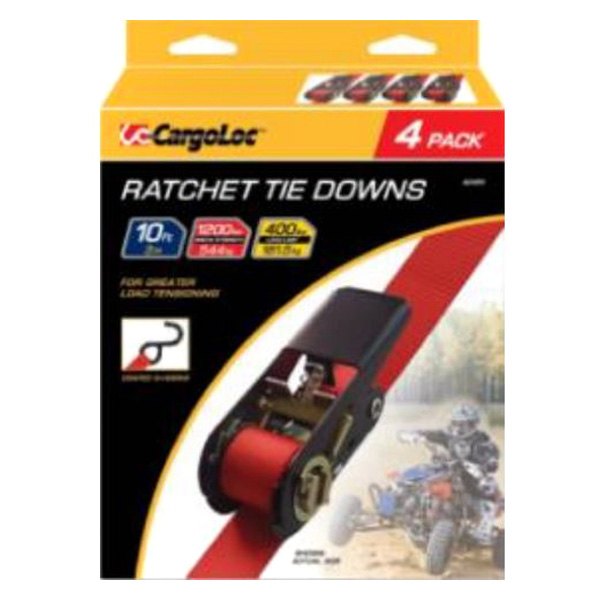 CargoLoc® - 1" x 10' Ratchet Tie Down Straps