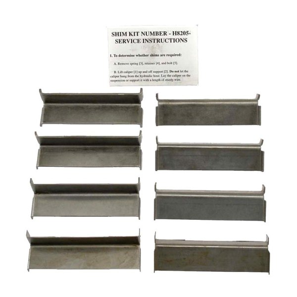 Carlson® H8205 Rear Disc Brake Caliper Abutment Service Kit