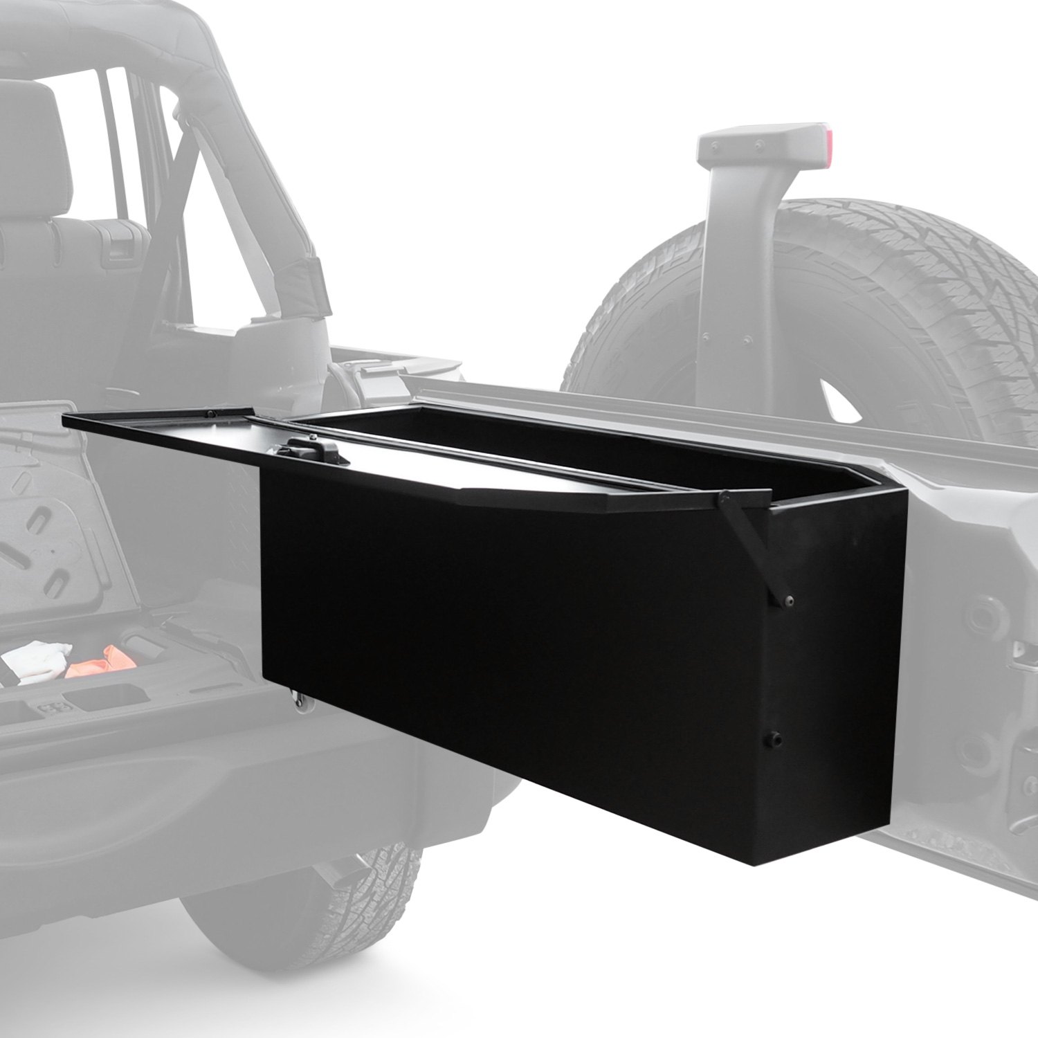 Carrichs® - Jeep Wrangler W/O Rear Side Subwoofer 2007 Tailgate Storage Box