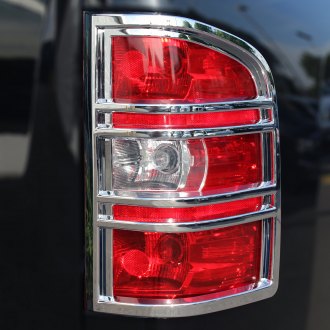 Razer Auto Chrome LED Tail Light Bezel Trim Cover for 2007-2014 Jeep Compass 