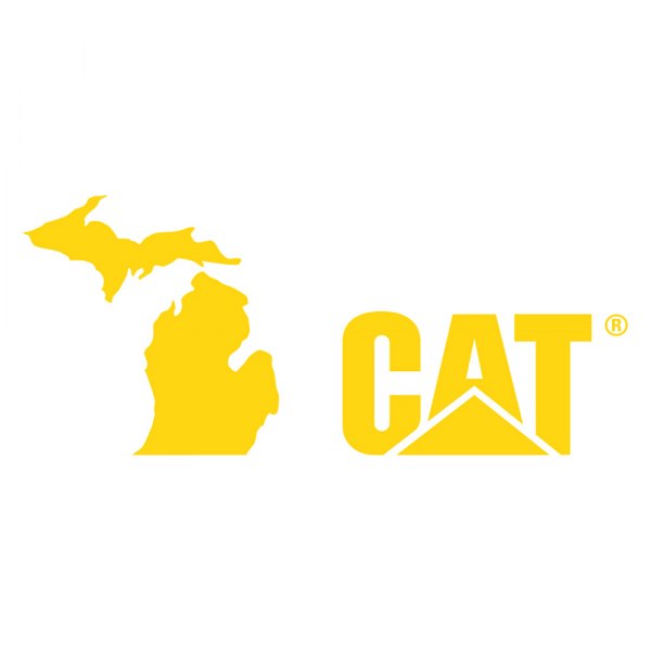 Caterpillar® - Michigan Cat® Logo Yellow Vinyl Decal