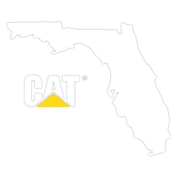 Caterpillar® - Florida Cat® Logo 2-Color Vinyl Decal