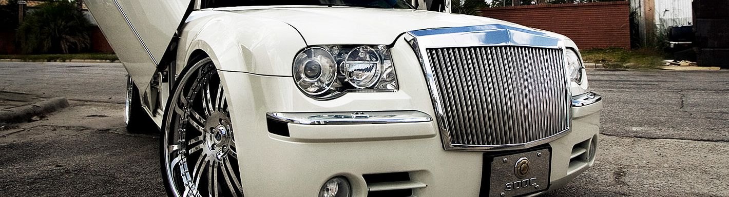 Amazoncom Remix Custom Front Grill For 20052010 Chrysler 300  300C Rolls Royce Style ABS Silver Vertical Grill  Chrome  Automotive