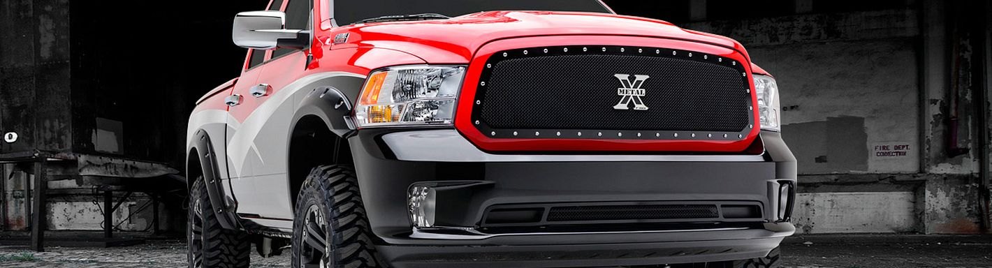 4500/5500 Topline Autopart Matte Black Big Horn Style Front Hood Bumper Grill Grille ABS with Shell For 10-18 Dodge Ram 2500/3500 