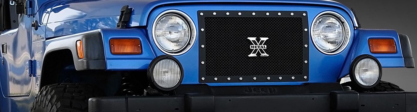 2000 Jeep Wrangler Custom Grilles | Billet, Mesh, LED, Chrome, Black