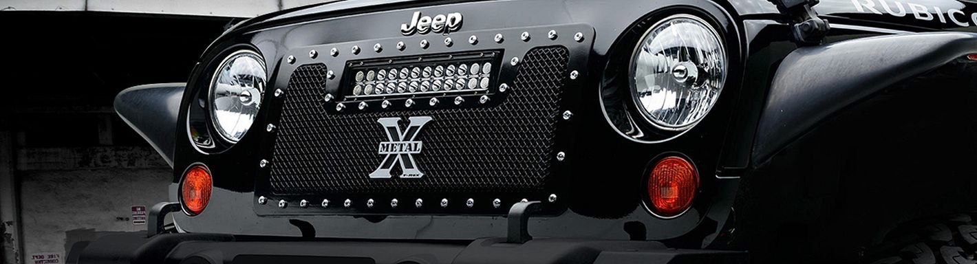 Jeep Wrangler Custom Grilles | Billet, Mesh, CNC, LED, Chrome, Black