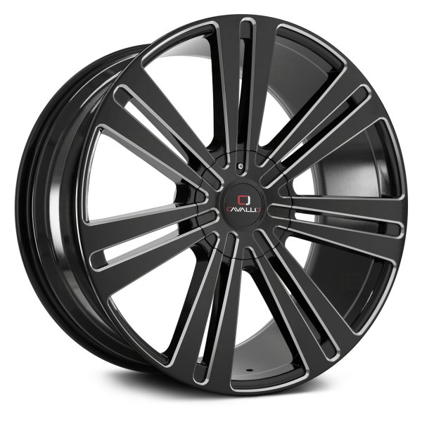 CAVALLO® - CLV-16 Gloss Black with Milled Accents