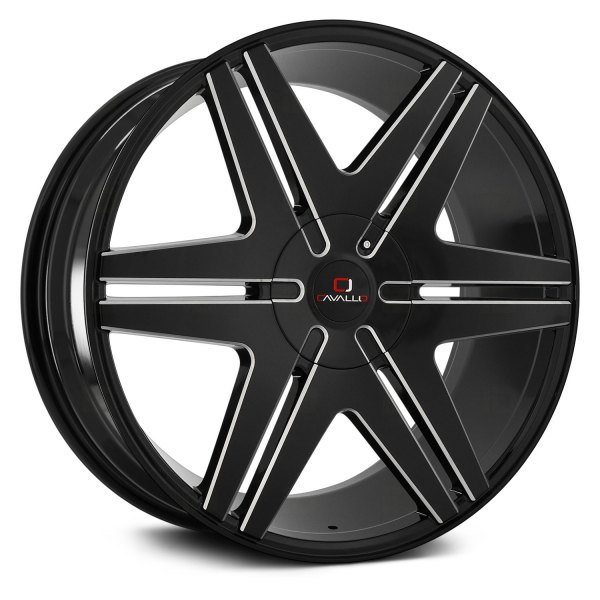 CAVALLO® - CLV-17 Gloss Black with Milled Accents