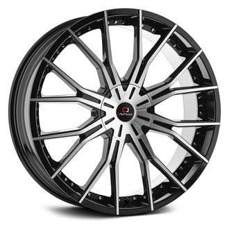 CAVALLO® CLV-36 Wheels - Gloss Black with Machined Face Rims