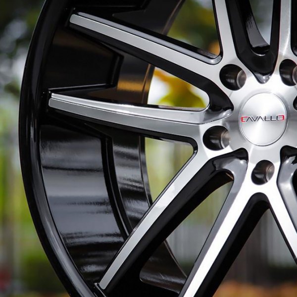 Cavallo® - CLV 4 Gloss Black Machined Face Outdoor Close Up