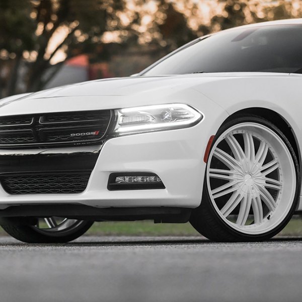 Cavallo® - CLV 7 Custom White Dodge Charger